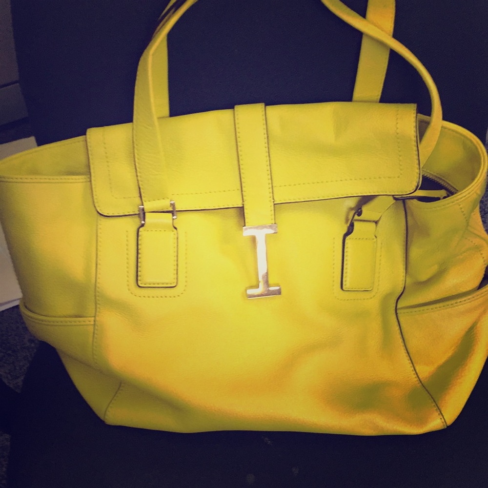 Isaac Mizrahi large leather bag